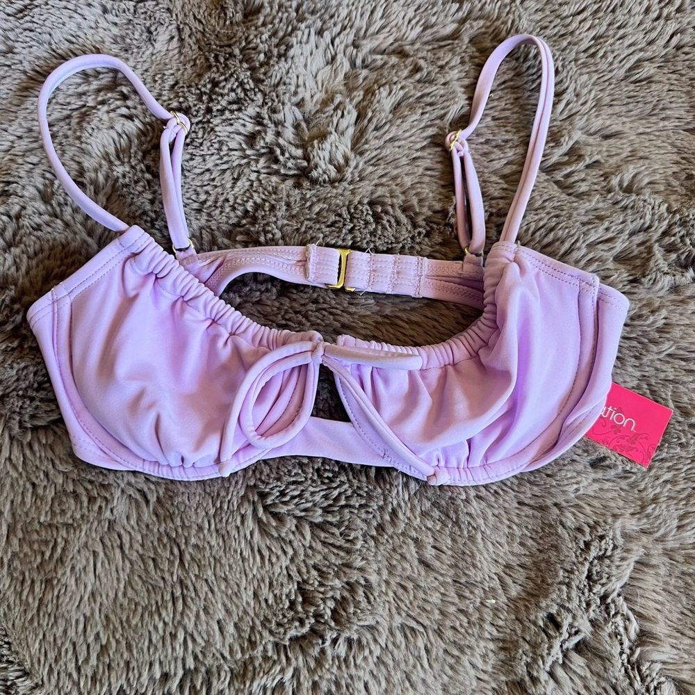 Xhileration/Target lavender/lilac bikini top. New with tags. Size Small.